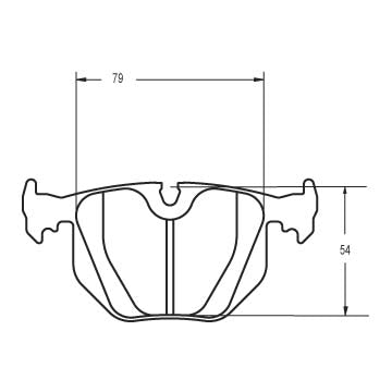 PFC BMW Spec E46, M3 Rear Brake Pads - 08 Compound - 0548.08.16.44