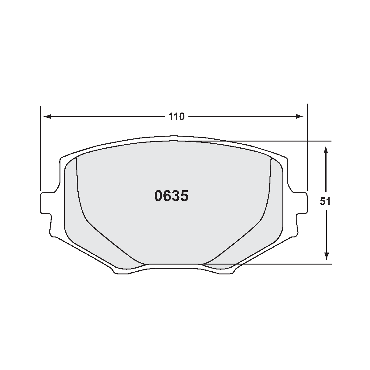 PFC Spec Miata (NA/NB 1.8L) Front Brake Pads - 08 Compound - 0635.08.13.44