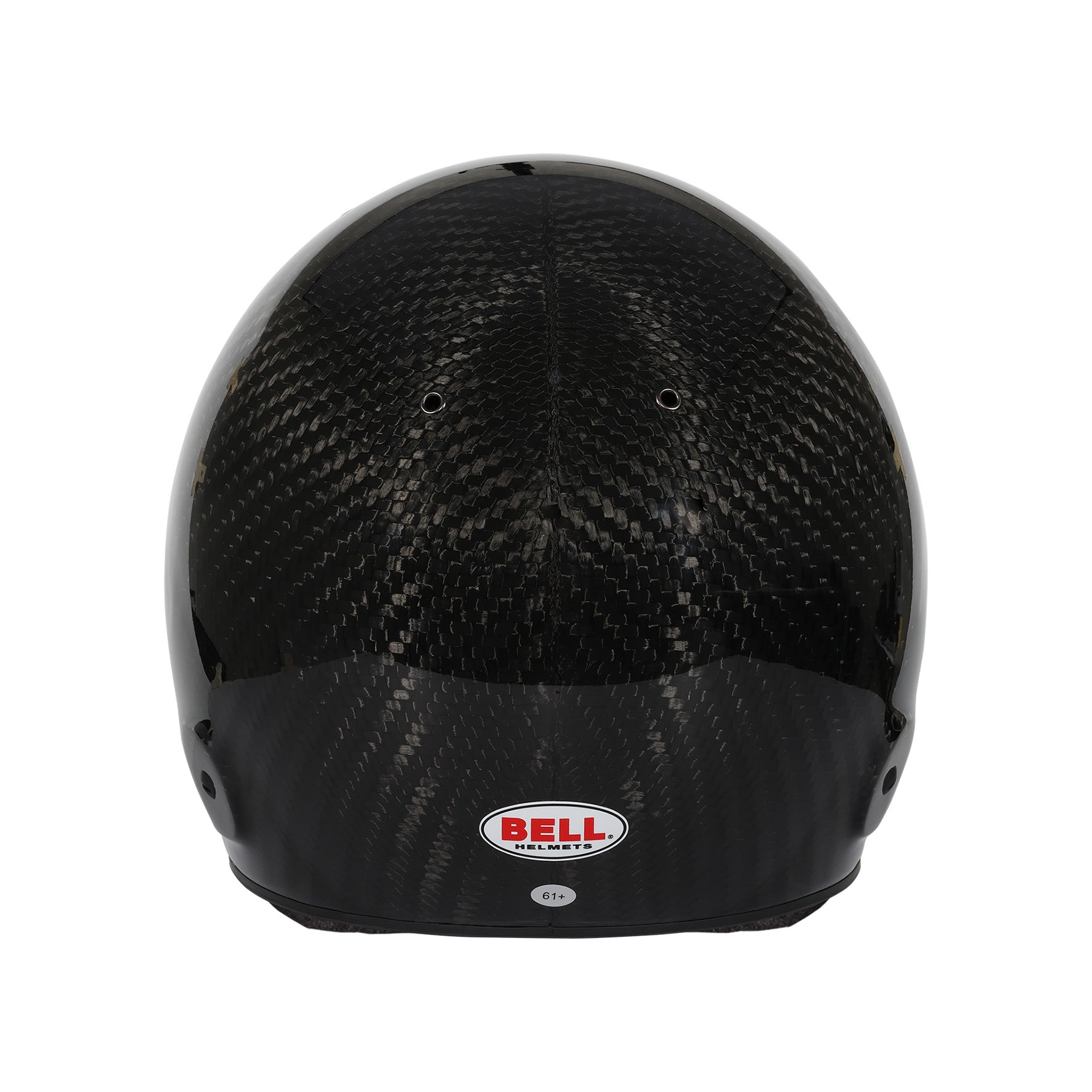 Rear view of Bell M8 Ultra Carbon Helmet SA2025 showing sculpted profile and rear exhaust ports