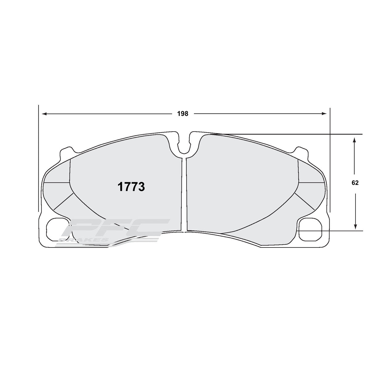 PFC Porsche 991/992 GT3 / Cayman GT4 Front Brake Pads - 11 Compound - 1773.11.17.44