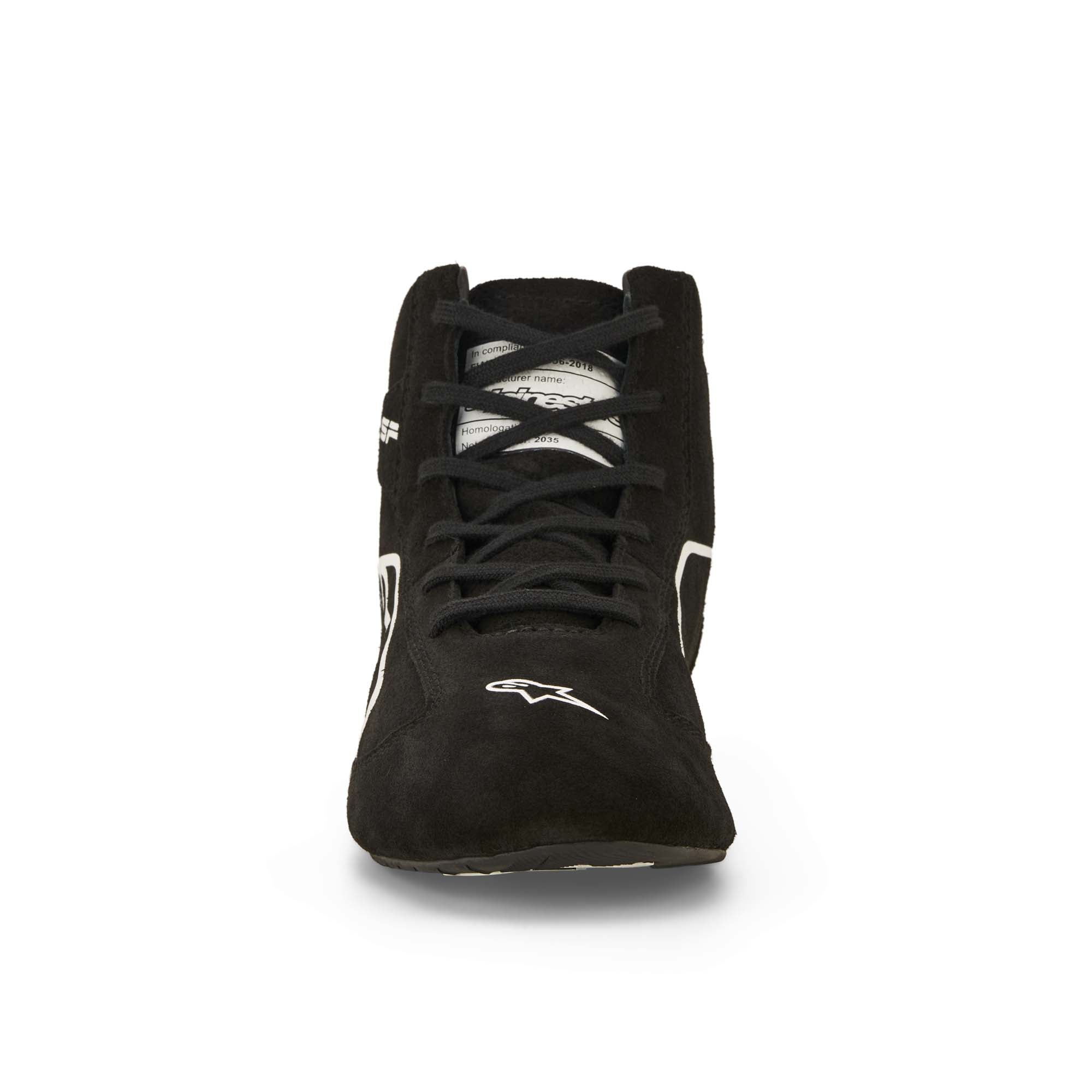 Front view of Alpinestars SP v3 racing shoe with lace closure and streamlined toe design