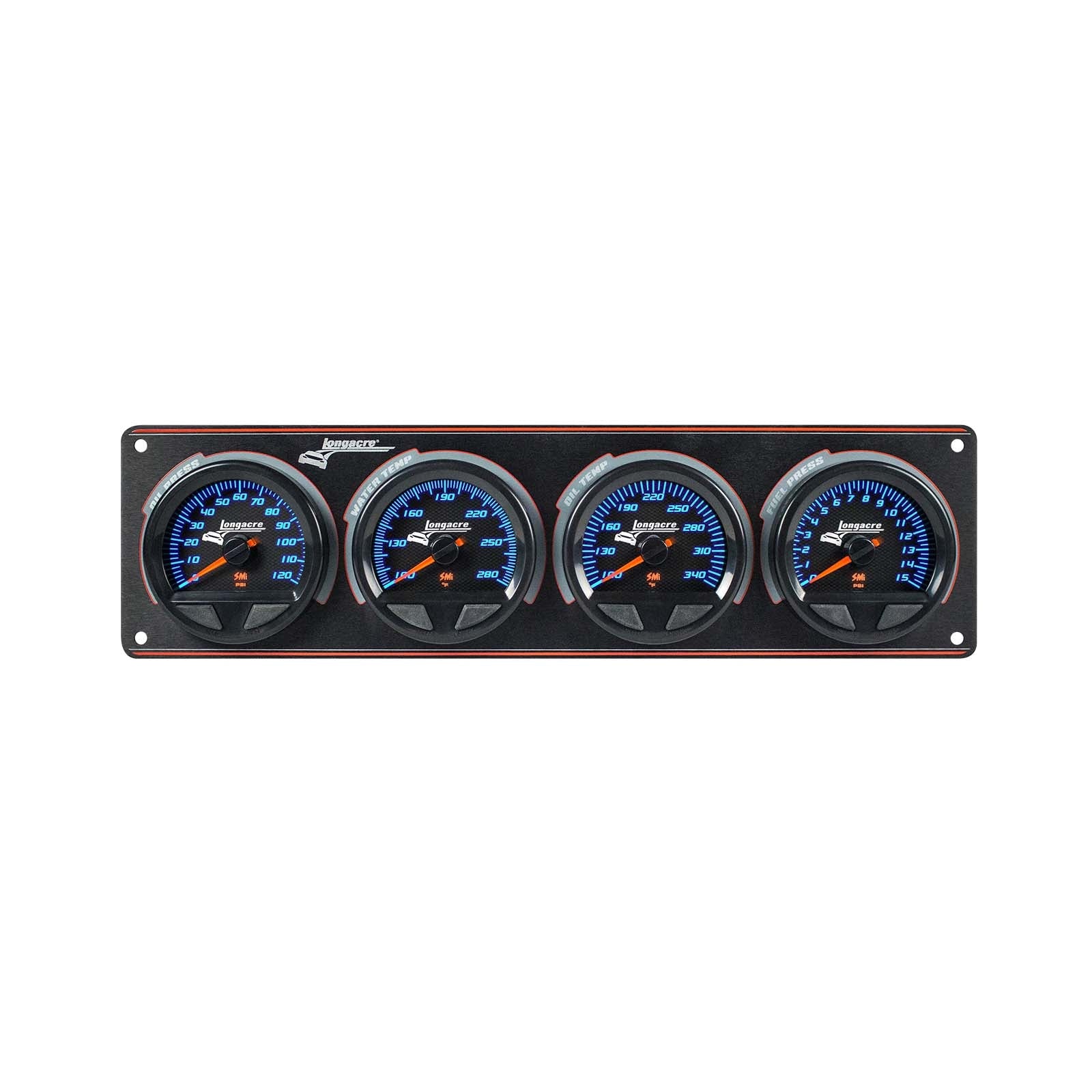 Longacre SMi Elite Waterproof 4 Gauge Panel - OP/WT/OT/FP