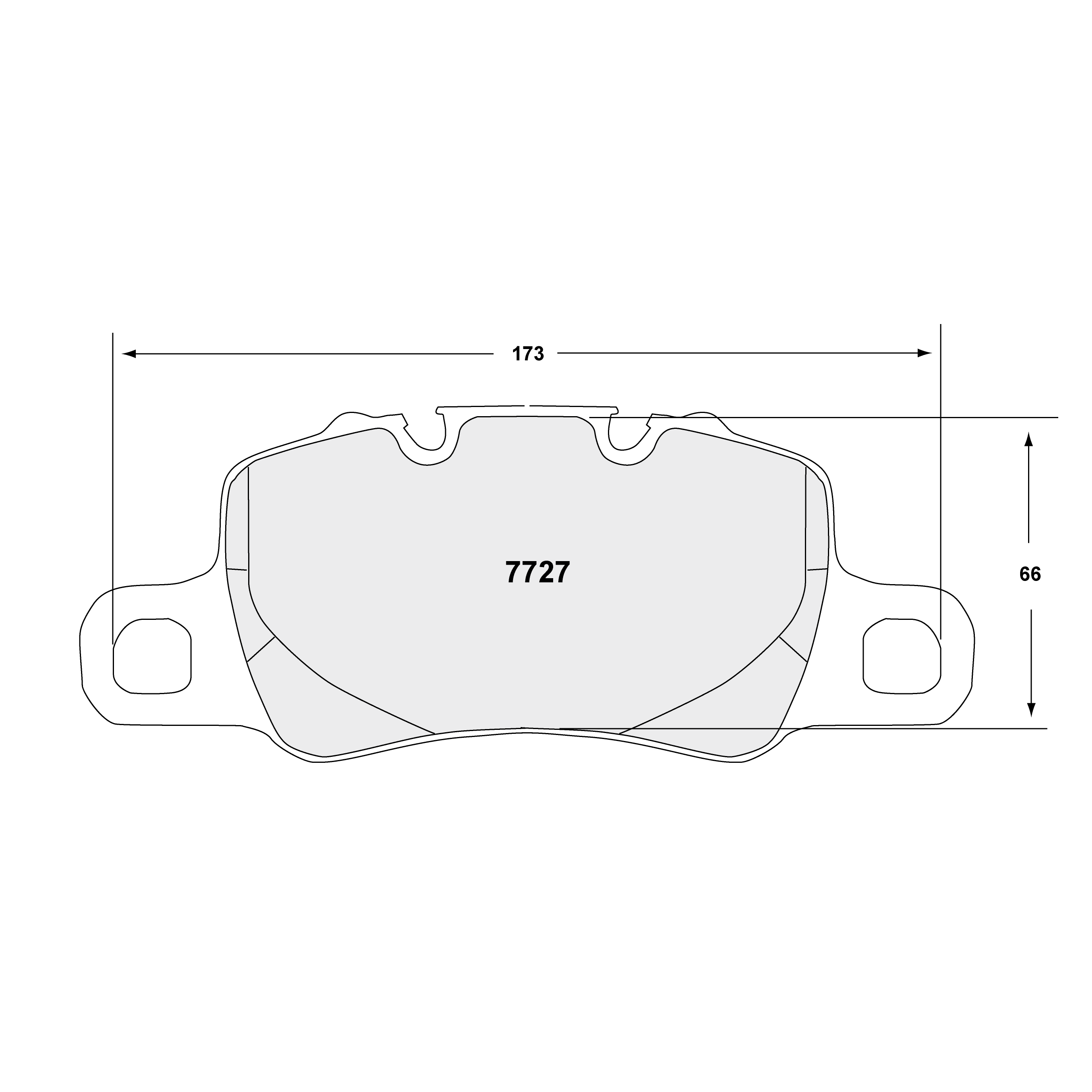 PFC Porsche 991/992 GT3 / Cayman GT4 Rear Brake Pads - 332 Compound - 7727.332.18.44