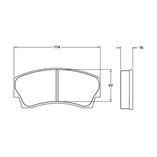 PFC Radical SR3 / RXC / PR6 Front & Rear Brake Pads - 13 Compound - 7745.13.16.44