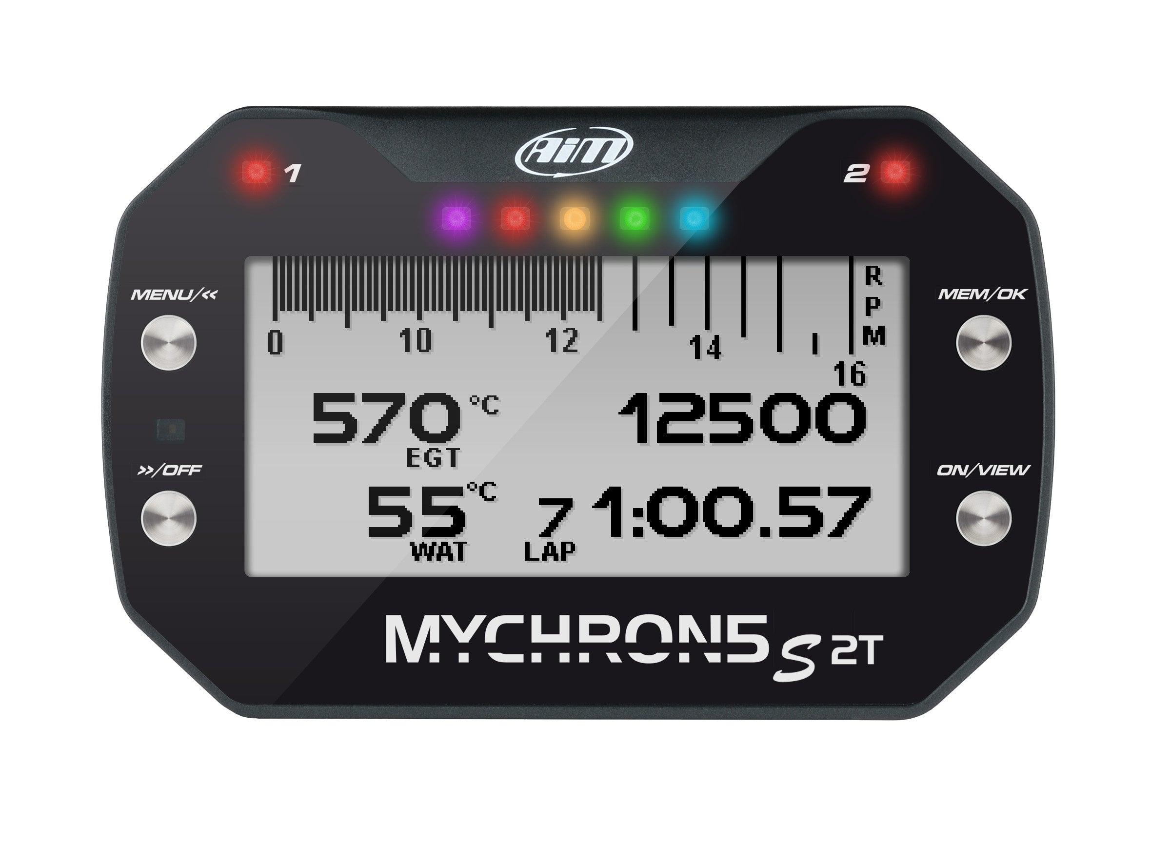 AIM MyChron5 S 2T Karting Dash Logger - EGT & CHT Sensors