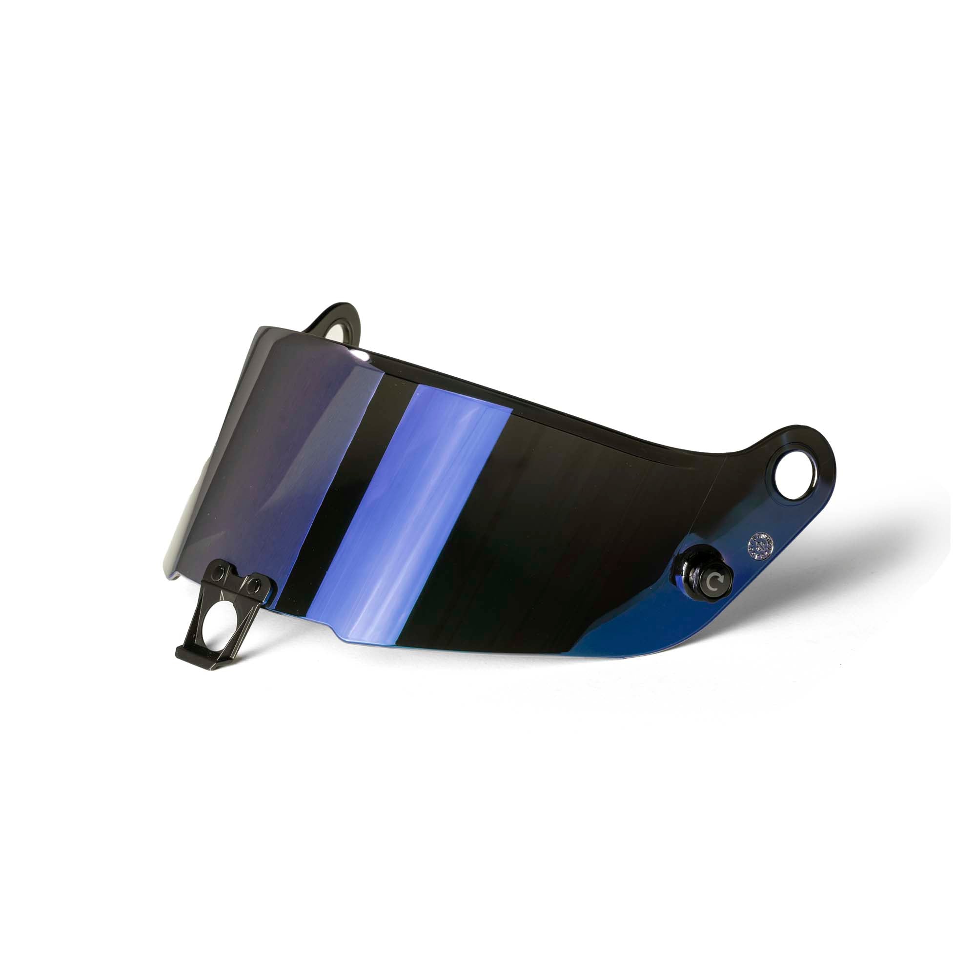 Blue: Sparco Stealth blue mirrored helmet shield replacement visor for Stealth RF and KF helmets