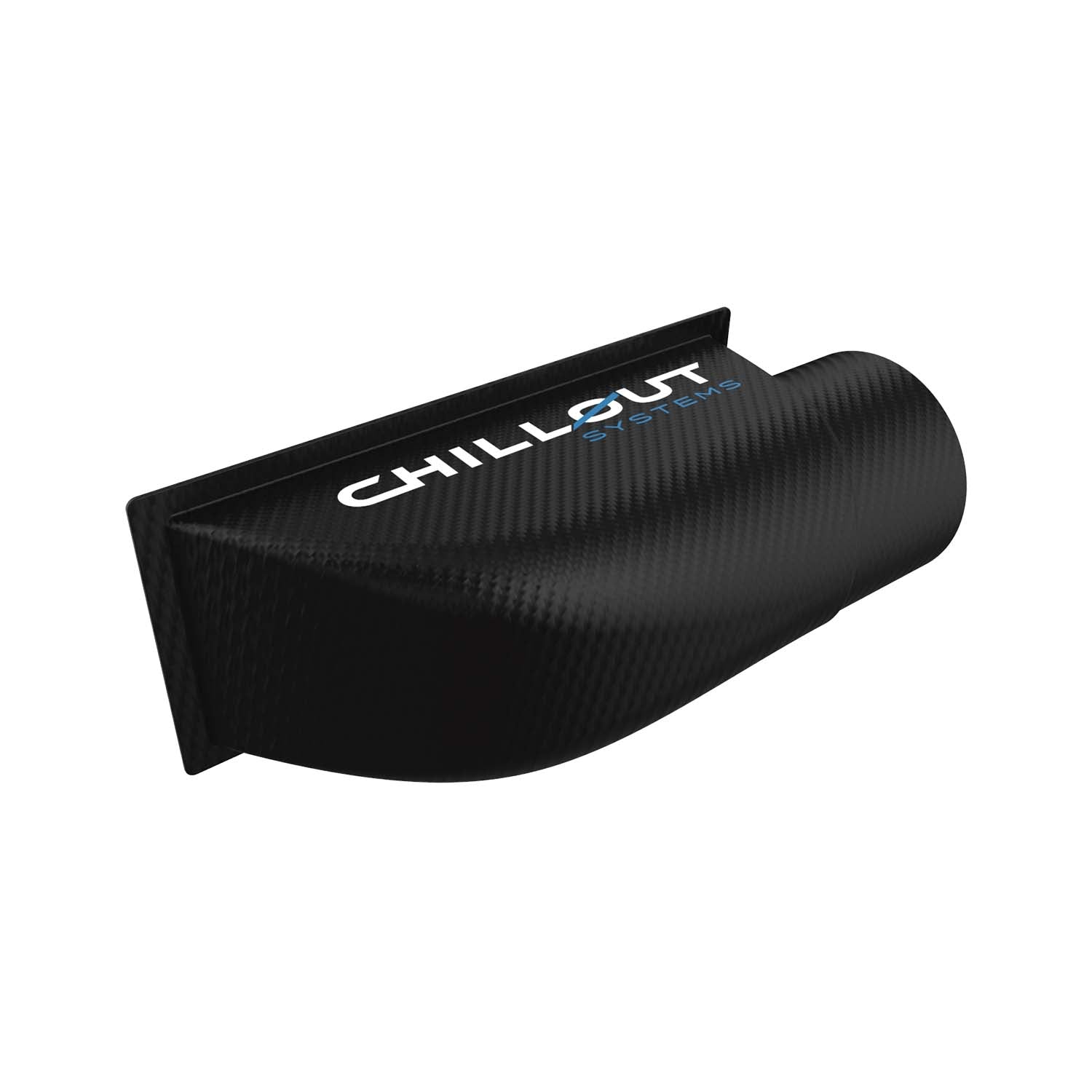 Chillout Systems 4-inch 90-degree carbon fiber air intake plenum for Quantum Cooler