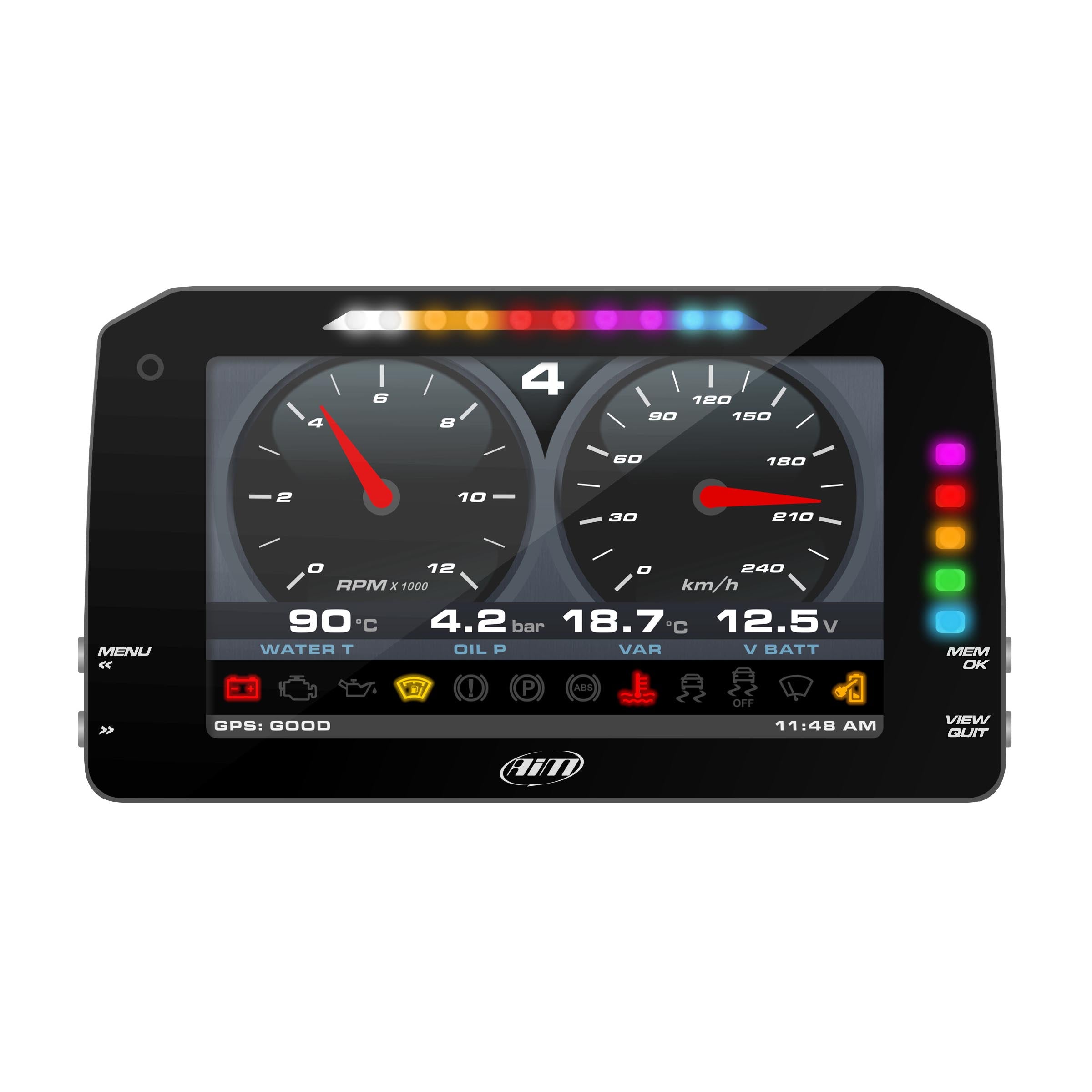 AIM MXP 1.3 Dash Data Logger (2m GPS Module)