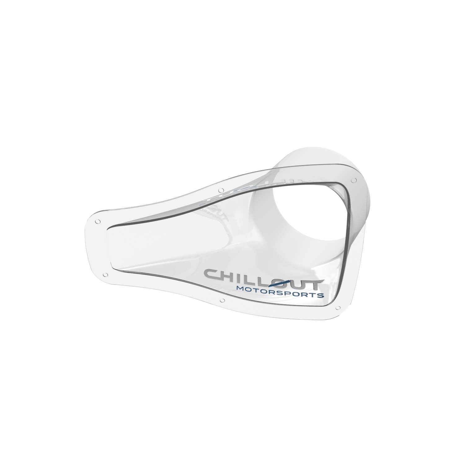 Chillout Systems transparent 4-inch NACA air intake duct for race car cooling