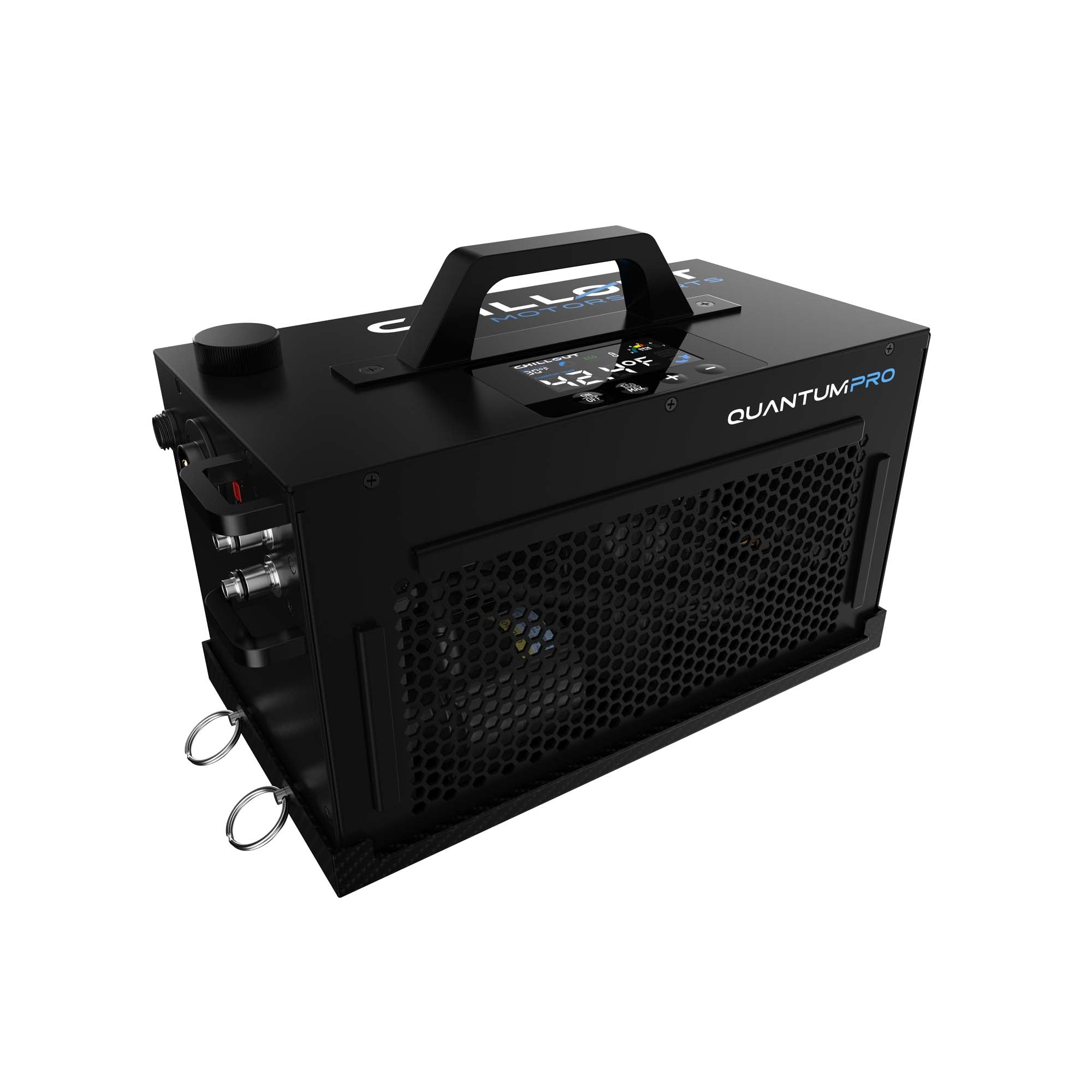 Quantum Pro Driver Cooling System iceless portable motorsport cooler with LCD display and dual fans