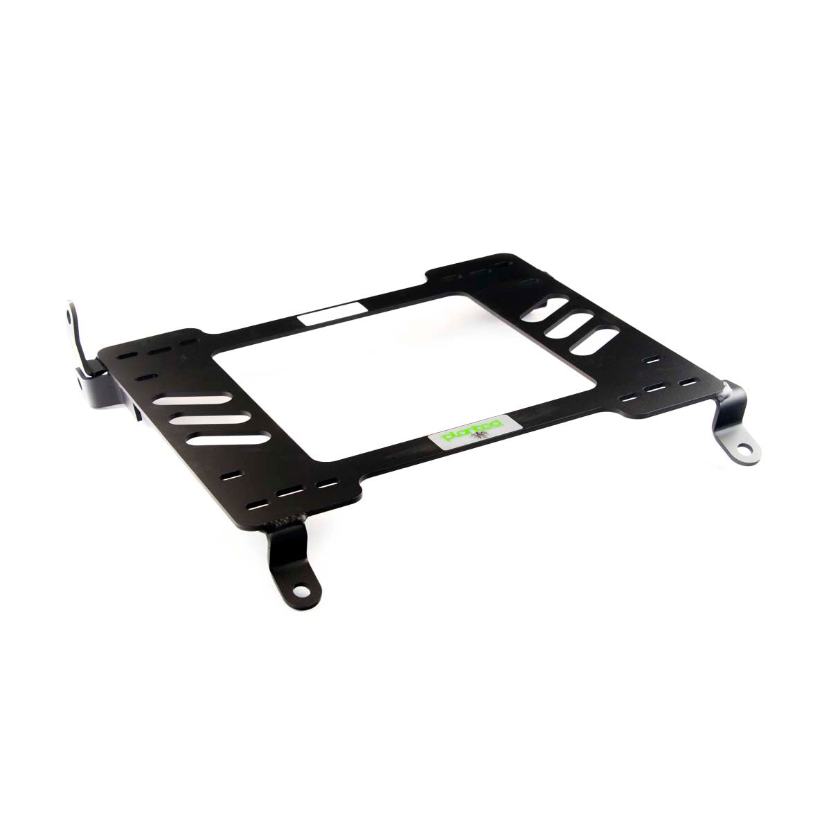 Vehicle-specific floor mounting base for 1993-1998 Toyota Supra, driver side, shown with Planted top plate