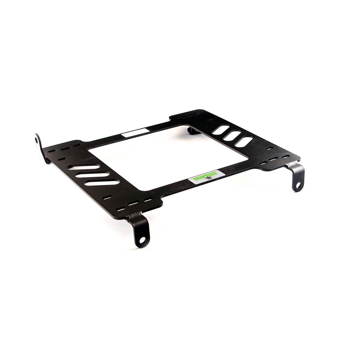 Vehicle-specific floor mounting base for 1994-2005 Dodge Neon, driver side, shown with Planted top plate