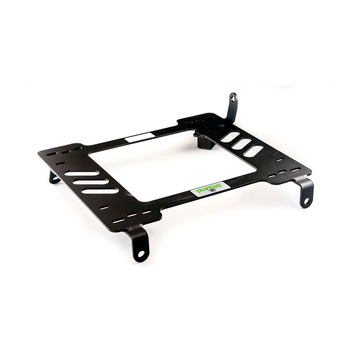 Planted seat bracket for 2002-2005 Honda Civic Si, passenger side, black powder-coated steel