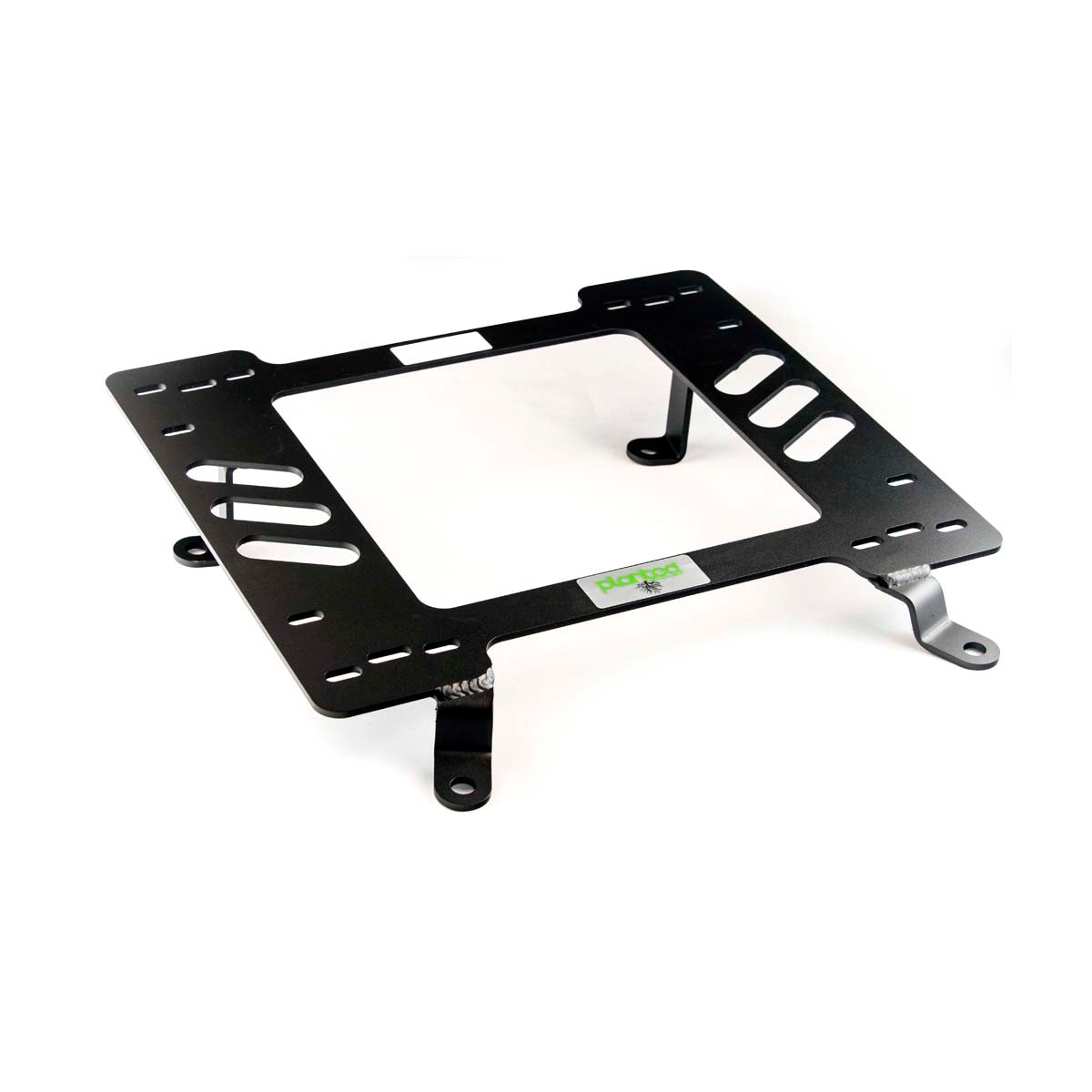 Planted seat bracket for 1982-1992 Chevrolet Camaro, passenger side, black powder-coated steel