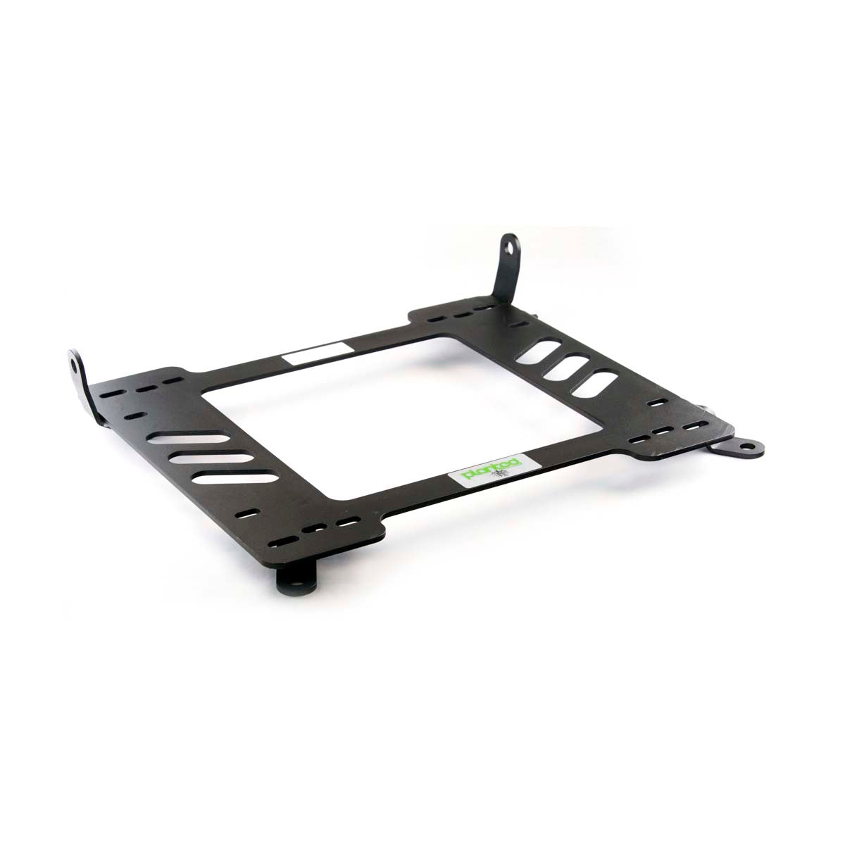 Planted seat bracket for 1999-2005 BMW 3 Series Sedan (E46), driver side, black powder-coated steel