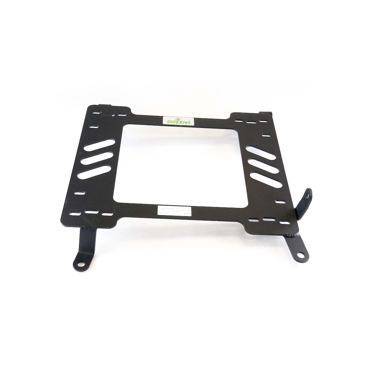 Vehicle-specific floor mounting base for 2011-2016 Nissan GT-R, driver side, shown with Planted top plate