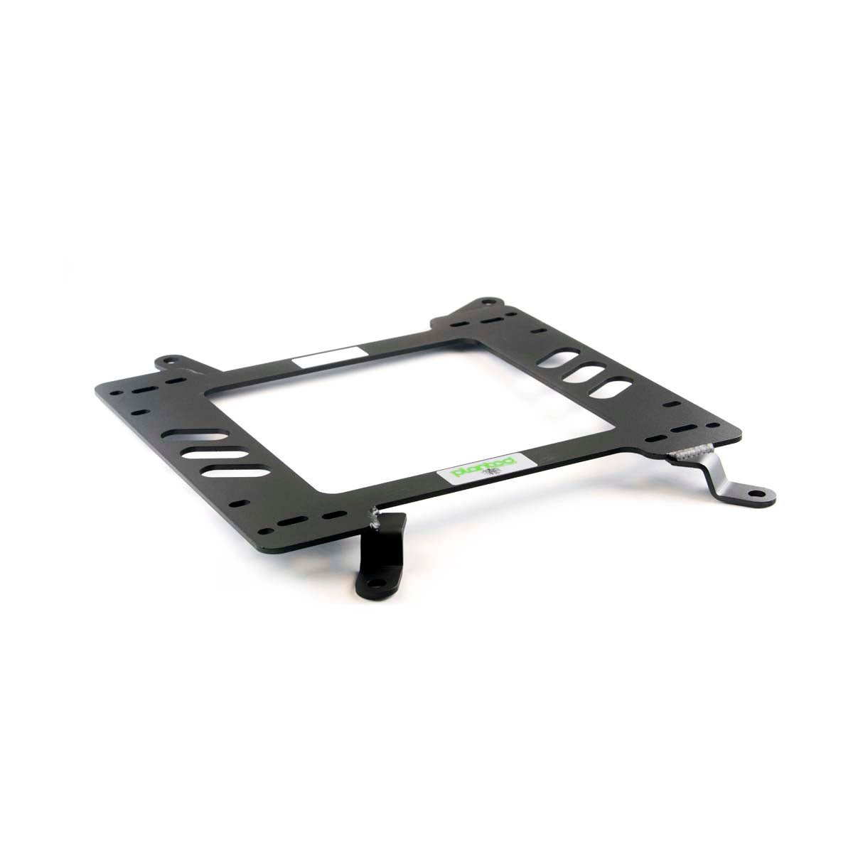 Vehicle-specific floor mounting base for 1996-2002 Dodge Viper (2nd Gen), passenger side, shown with Planted top plate