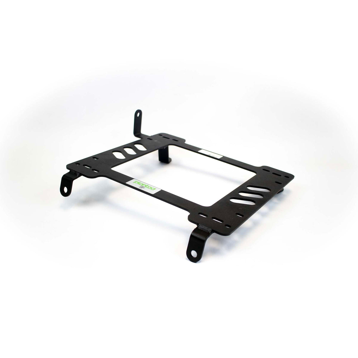 Planted seat bracket for 1990-1997 Toyota Land Cruiser 80 Series (J80), driver side, black powder-coated steel