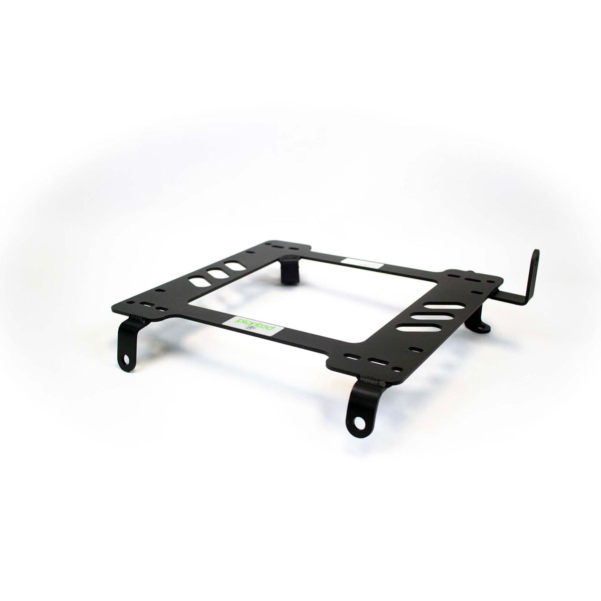 Planted seat bracket for 1990-1997 Toyota Land Cruiser 80 Series (J80), passenger side, black powder-coated steel