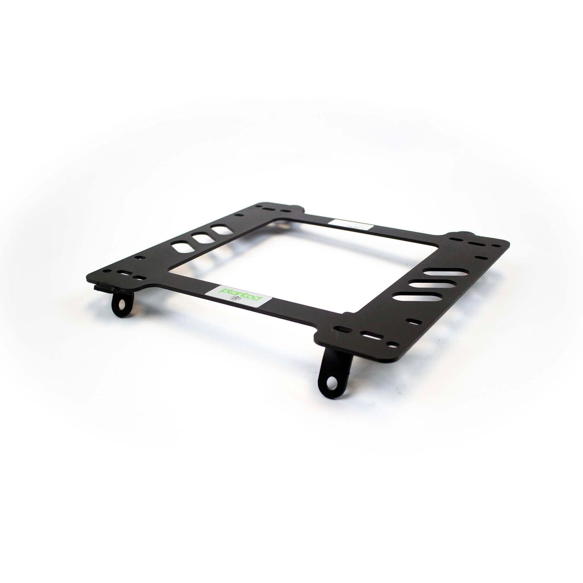 Planted seat bracket for 1999+ Toyota Land Cruiser (78/79 Series, Troop Carrier/Pickup), driver side, black powder-coated steel