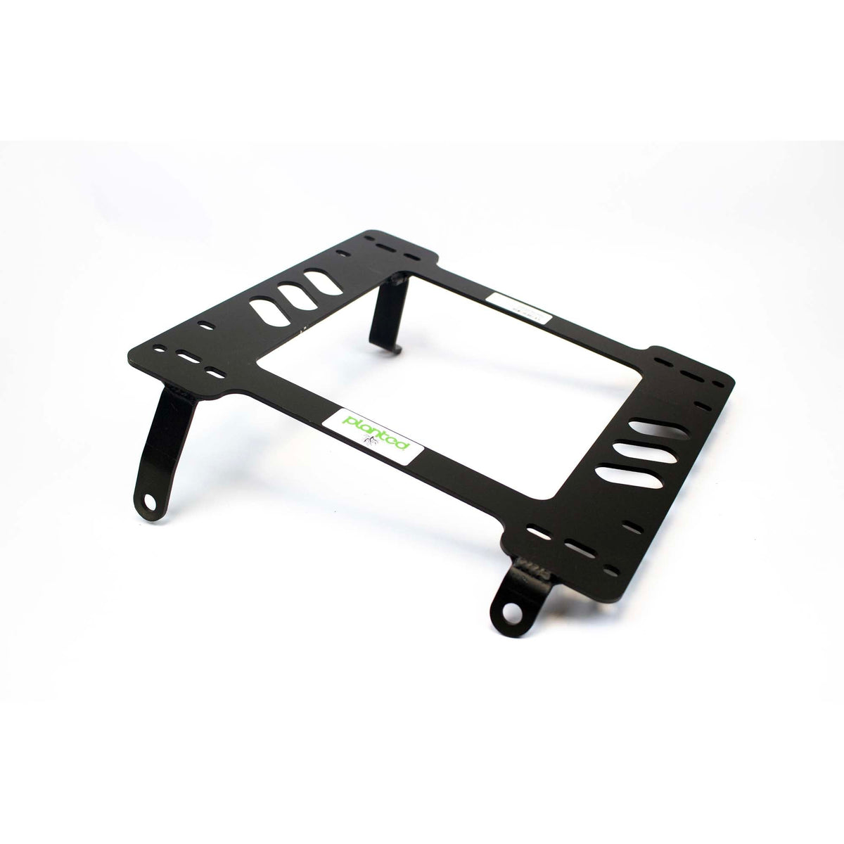 Planted seat bracket for 1984-1999 Toyota Land Cruiser (77 Series, Non Suspension Seats) (right-hand drive), driver side, black powder-coated steel