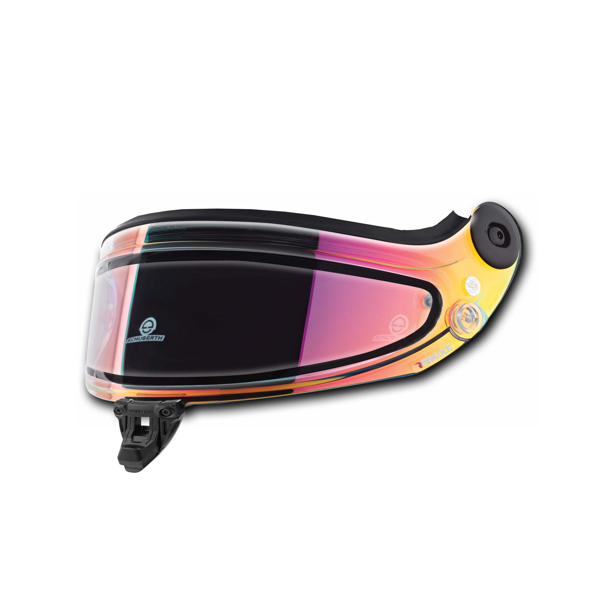 Schuberth SP1 Carbon Evo SDL red mirrored rain helmet visor