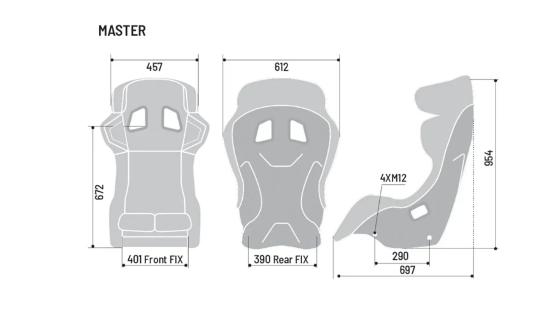Sparco Master FIA 8855-2021 Racing Seat