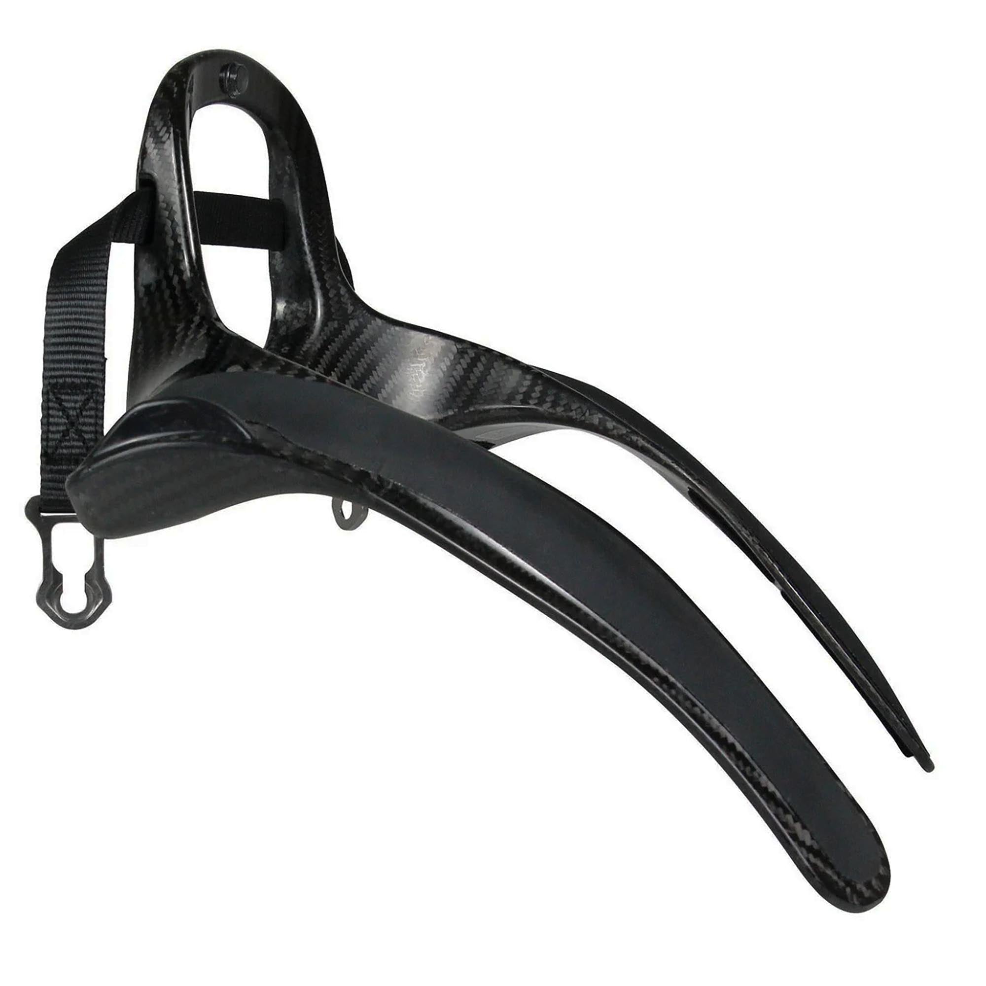 Right-profile angle of Stand 21 Featherlite 20 Head and Neck Restraint displaying 20° layback and lightweight structure