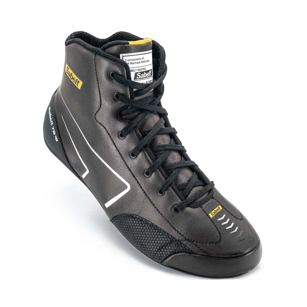 Sabelt Hyper Leather TB-12 Fire Resistant Racing Shoes - FIA 8856-2018