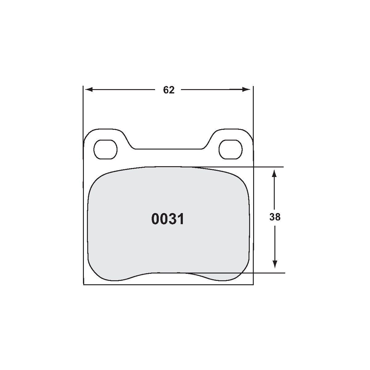 PFC Classic Porsche 911 1969-83 Rear Brake Pads - 11 Compound - 0031.11.15.44