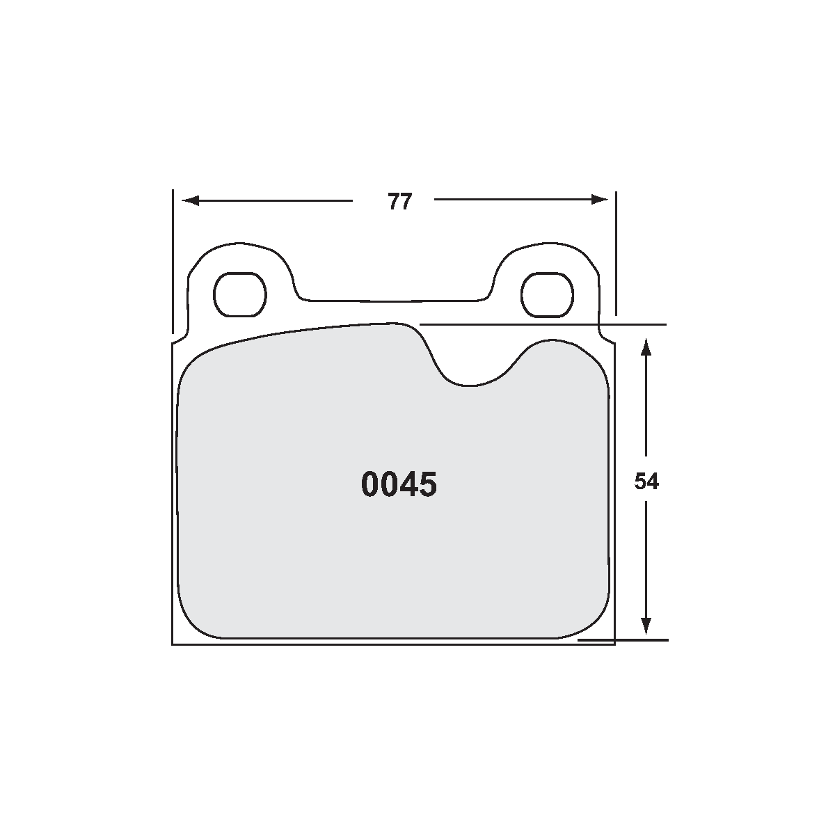 PFC Classic Porsche 911 1978-83 Front Brake Pads - 97 Compound - 0045.97.15.44