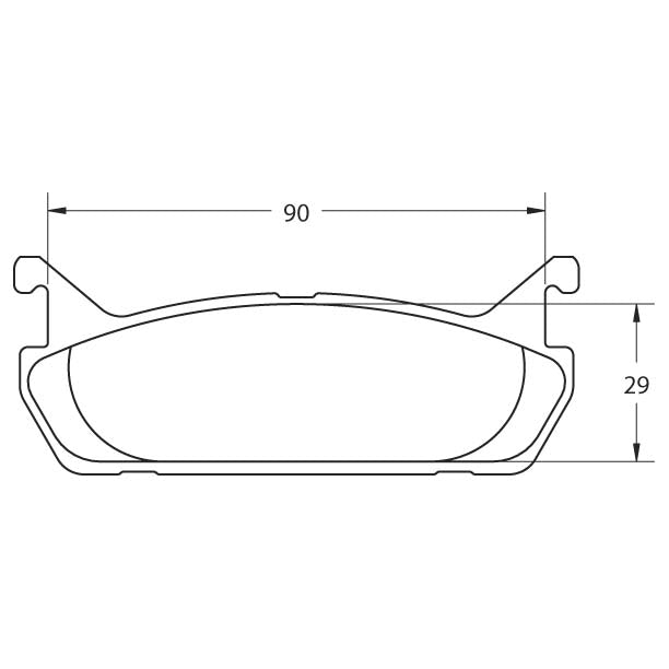 Performance Friction 0458.08.13.44 Racing Pad - 08 Compound