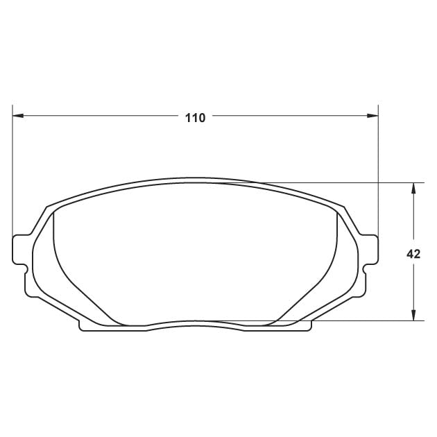 Performance Friction 0525.08.14.44 Racing Pad - 08 Compound