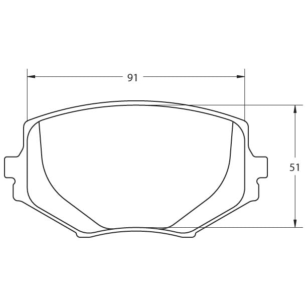 Performance Friction 0635.11.13.44 Racing Pad - 11 Compound