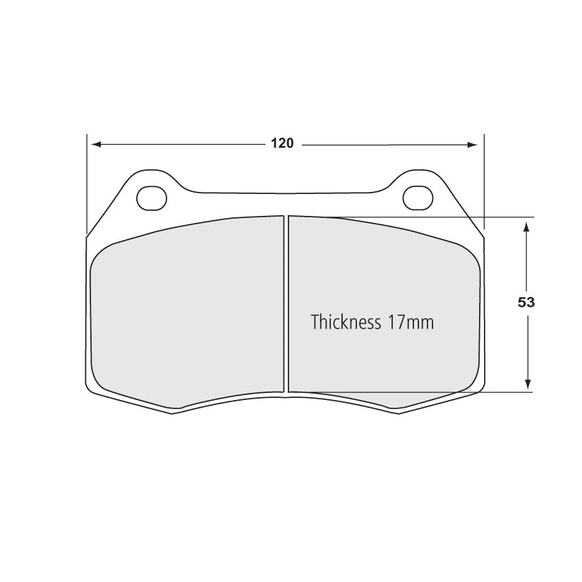 Performance Friction 0960.11.17.44 Racing Pad - 11 Compound