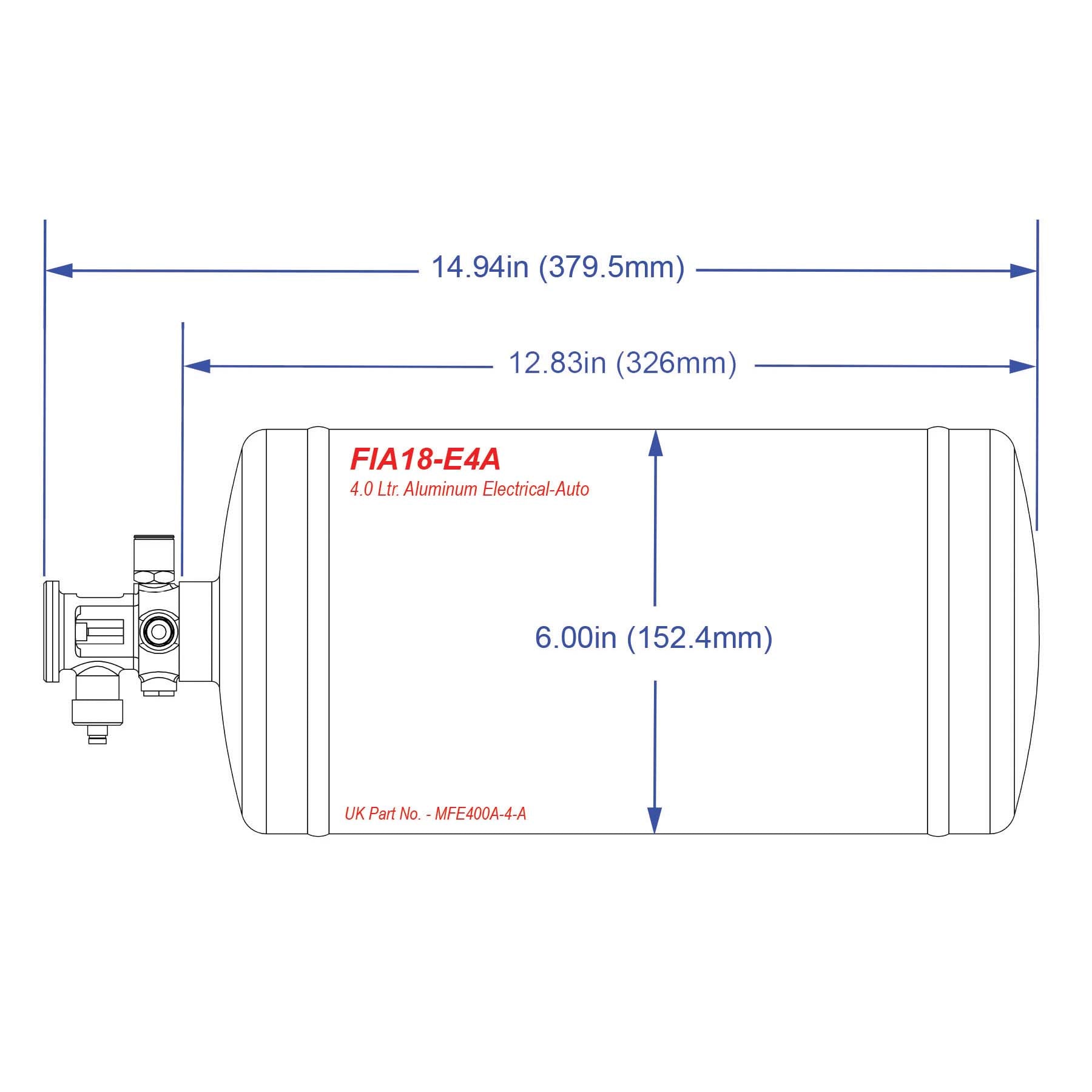 SPA Technique AFFF Automatic FIA Fire System - 4 Liter Electrical Alloy