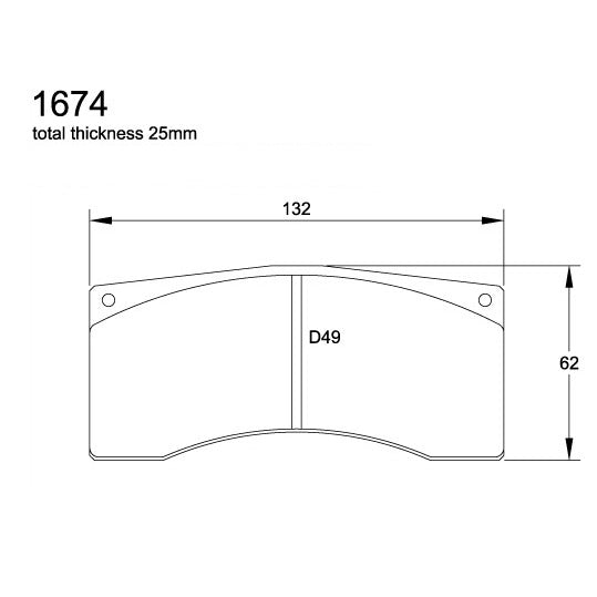 Pagid U-1674 Yellow Racing Pad - RS29 Compound