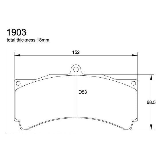 Pagid U-1903 Racing Pad - RST-3 Compound