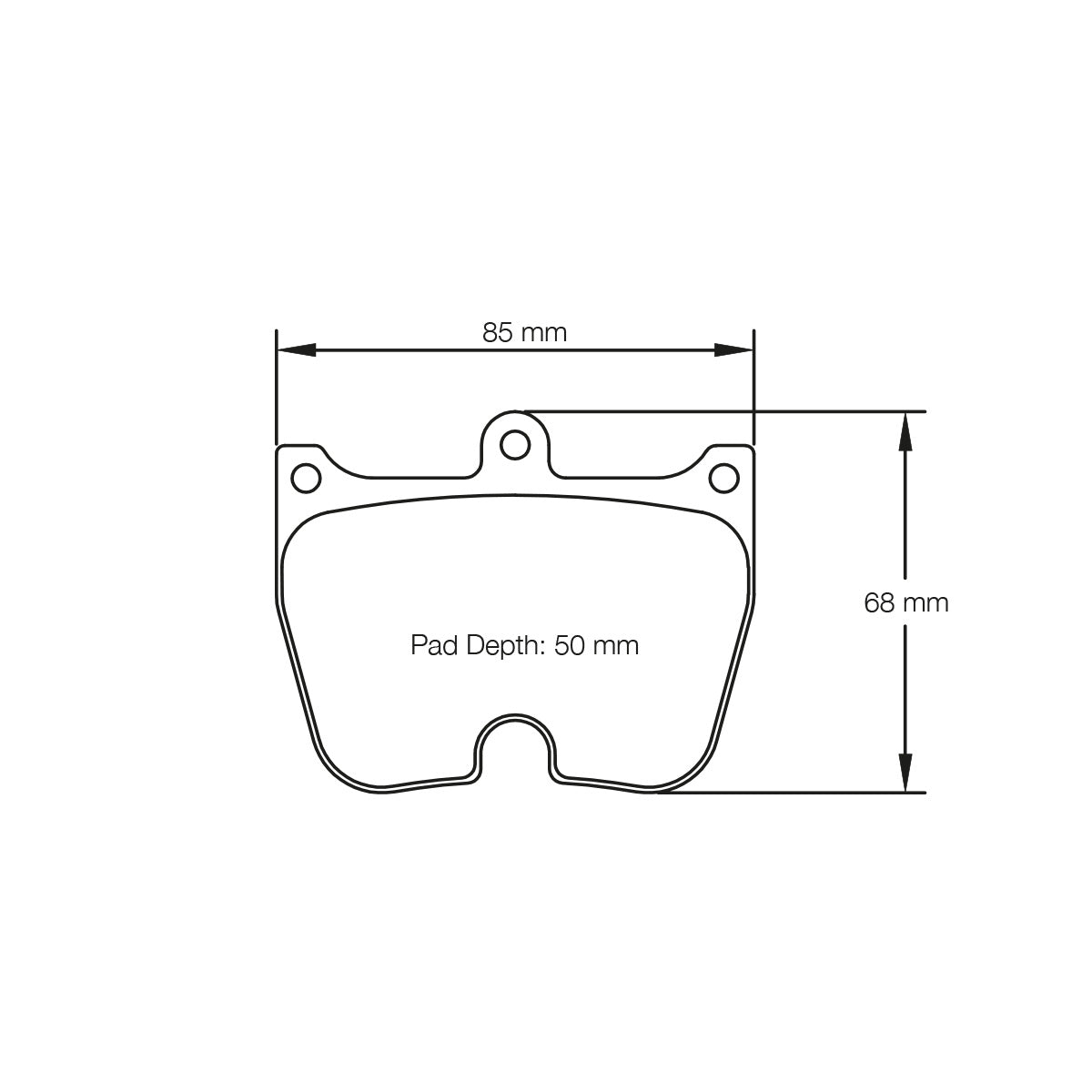 Pagid U-2105 Yellow Racing Pad - RS19 Compound