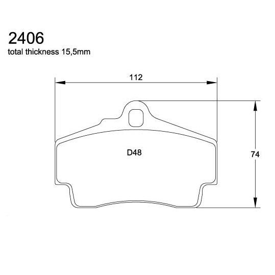 Pagid U-2406 Racing Pad - RST-3 Compound