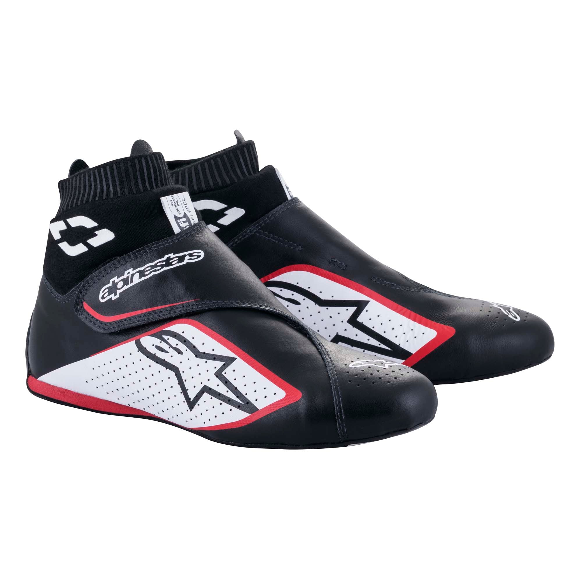 Alpinestars Supermono v2 Racing Shoes - Black/White/Red