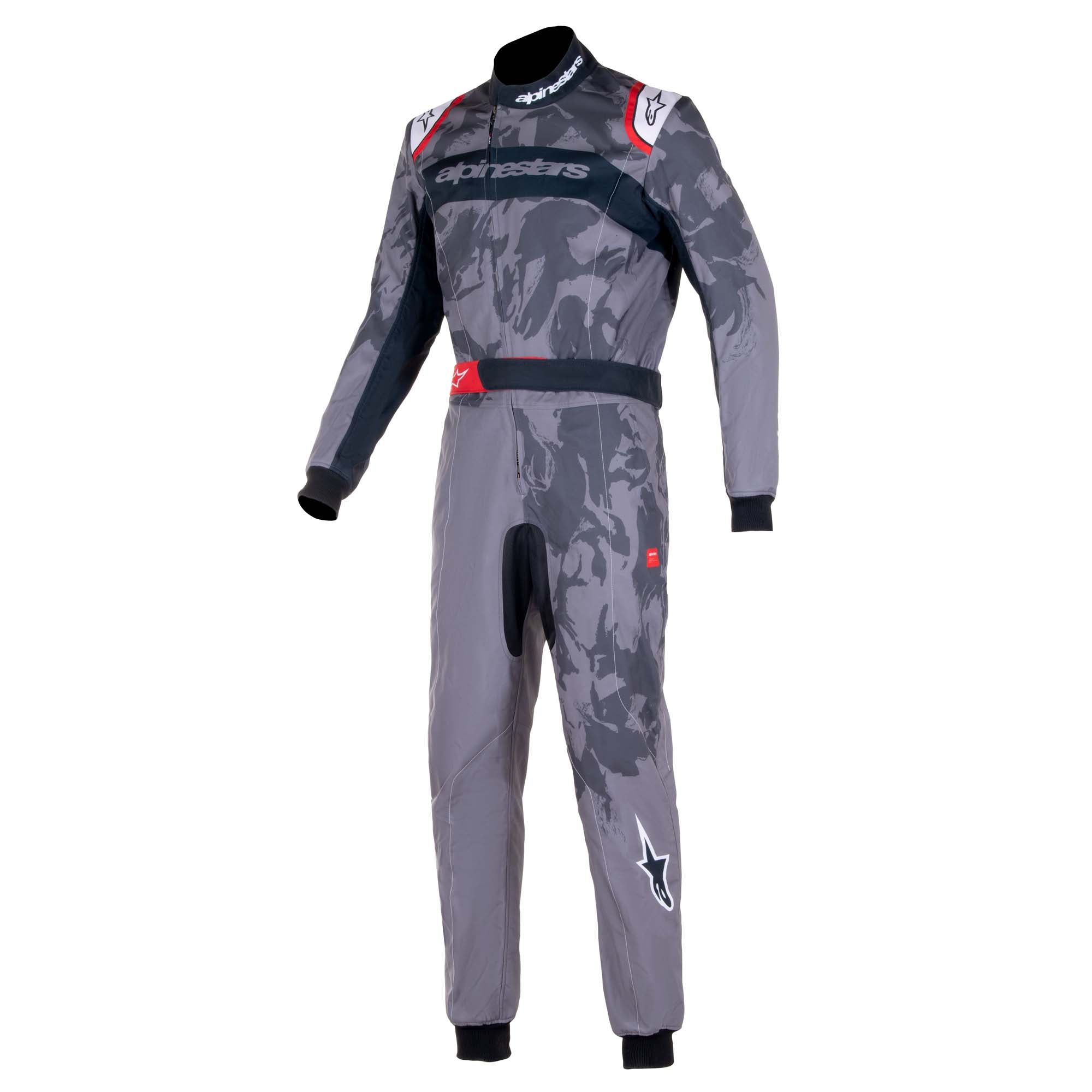 Alpinestars KMX-9 v2 Graph-5 Kart Racing Suit  - Grey/Black