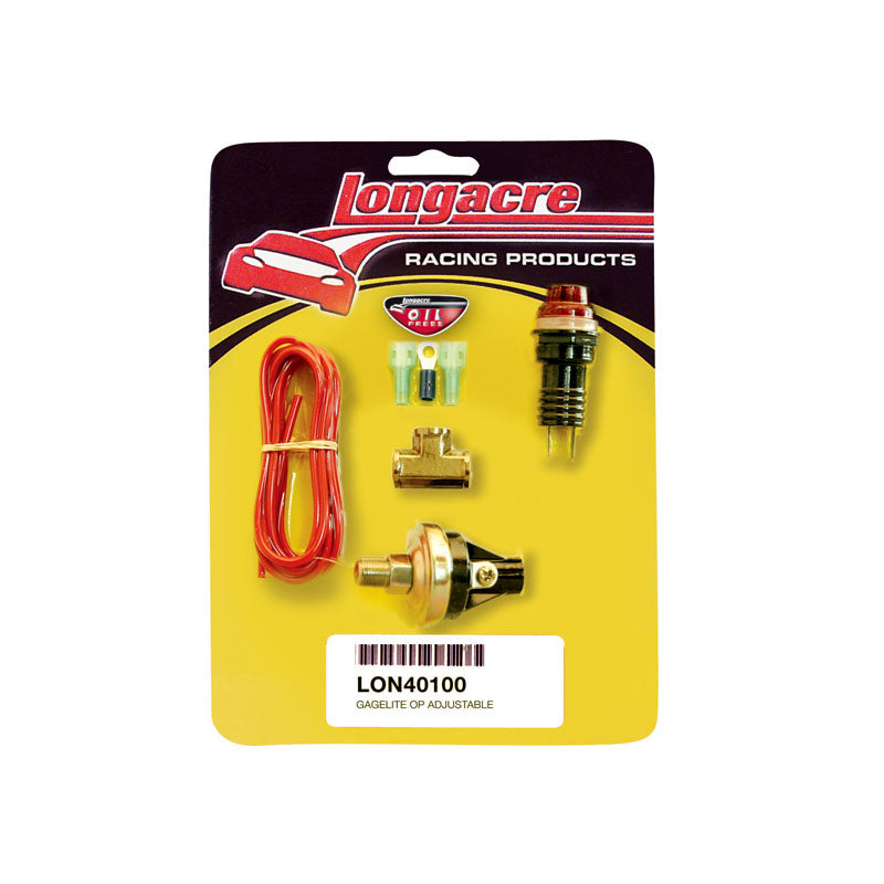 Longacre Oil Pressure Warning Light Kit - 15-50 PSI