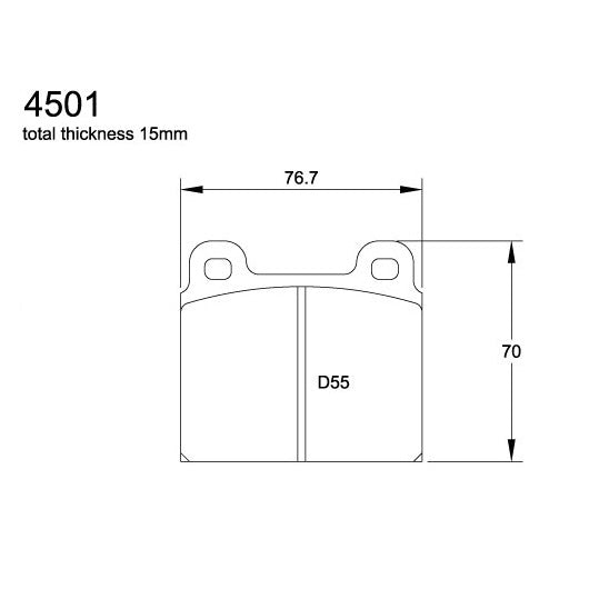 Pagid U-4501 Yellow Racing Pad - RS29 Compound