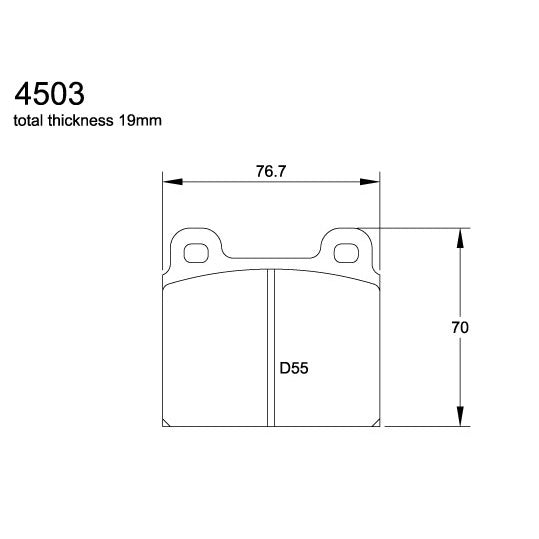 Pagid U-4503 Yellow Racing Pad - RS29 Compound