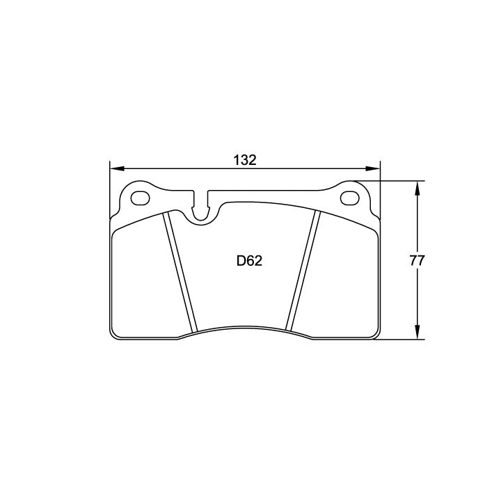 Pagid U-4906 Racing Pad For Ceramic Rotors - RSC-1 Compound