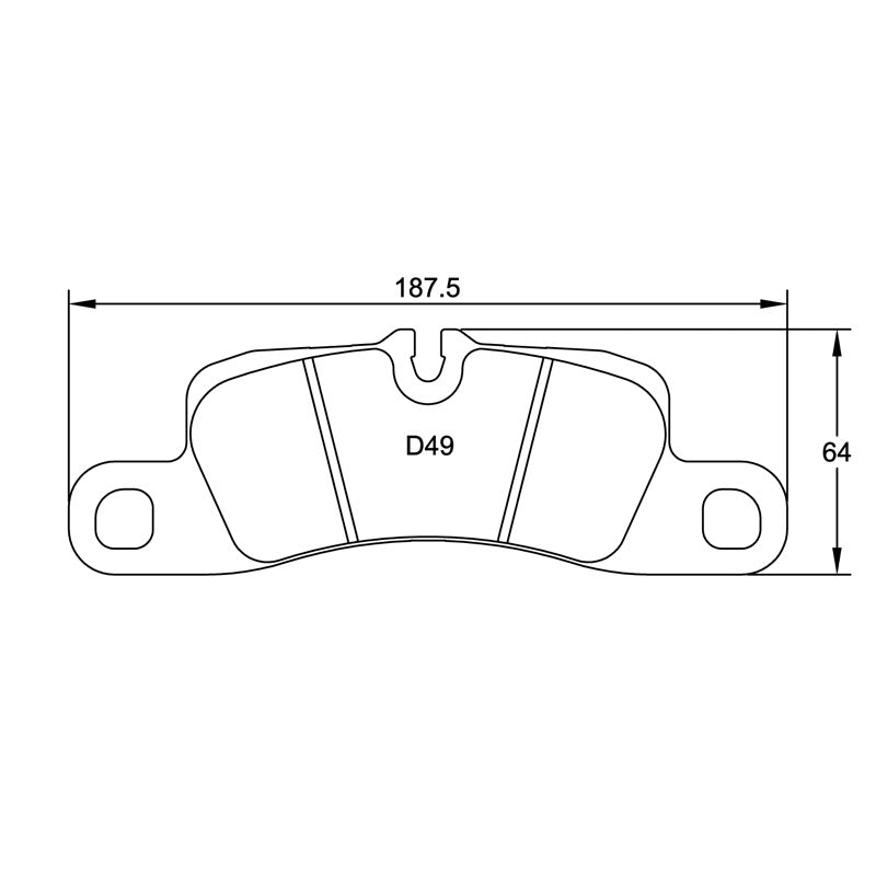 Pagid U-4918 Yellow Racing Pad - RS29 Compound