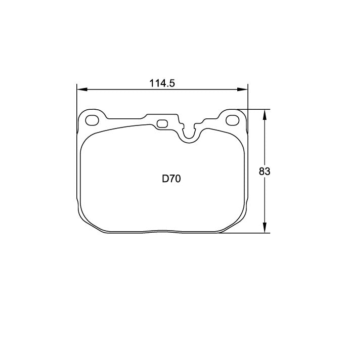 Pagid U-4931 Yellow Racing Pad - RS29 Compound