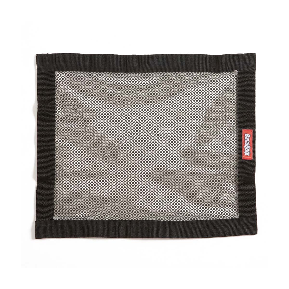 RaceQuip black mesh racing window net with polypropylene border, 18 x 24 inch