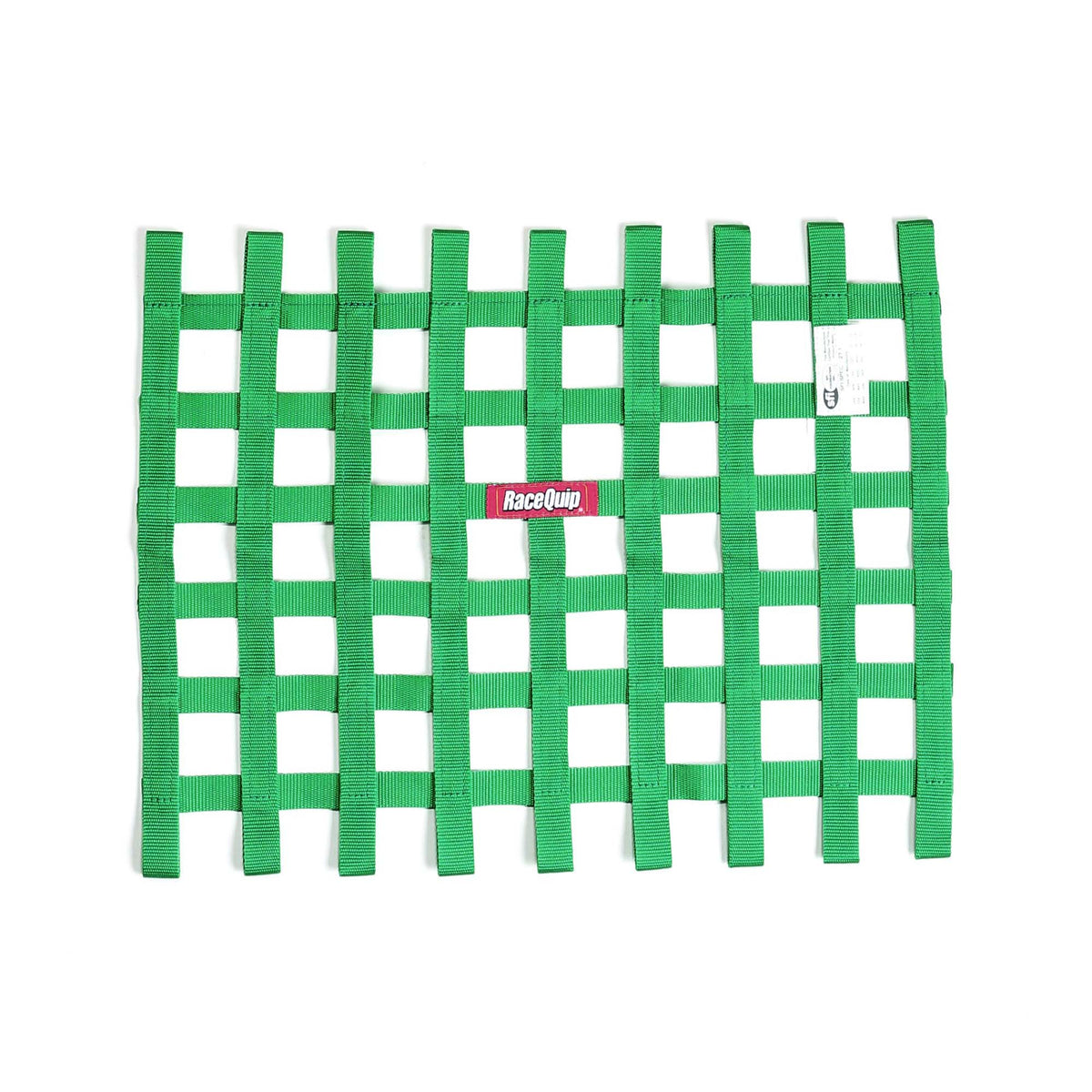 RaceQuip SFI 27.1 ribbon window net in Green